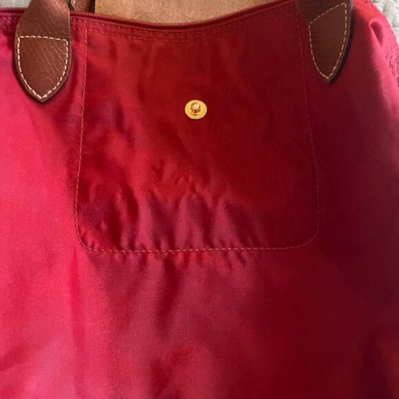 Longchamp Le Pliage Original Medium Nylon Tote Bag Red - Picture 4 of 8